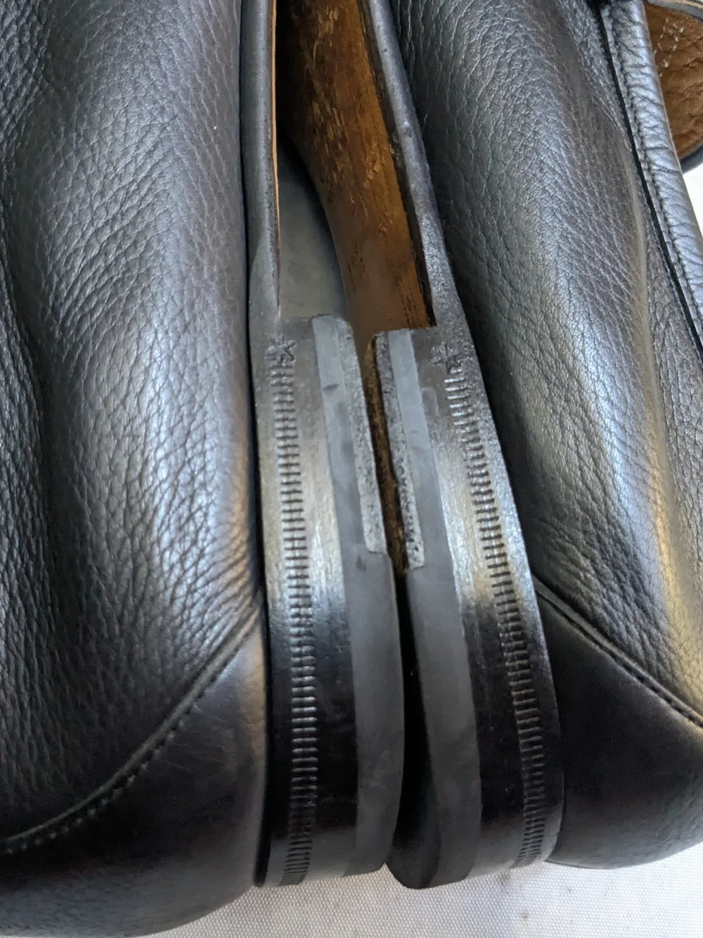 Gucci Black Pebbled Leather Horsebit Slip-On Loafers US 12